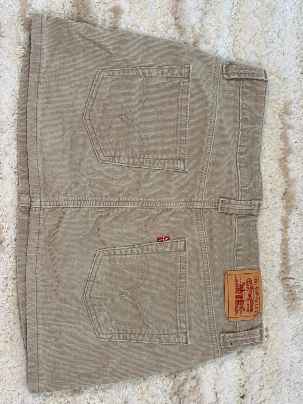 Levi's Tan Khaki Cotton Skirt